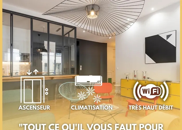L\'Atelier,T3,Au Pied De L\'Opera, Climatise, Check-In Autonome 24H Sur 24H